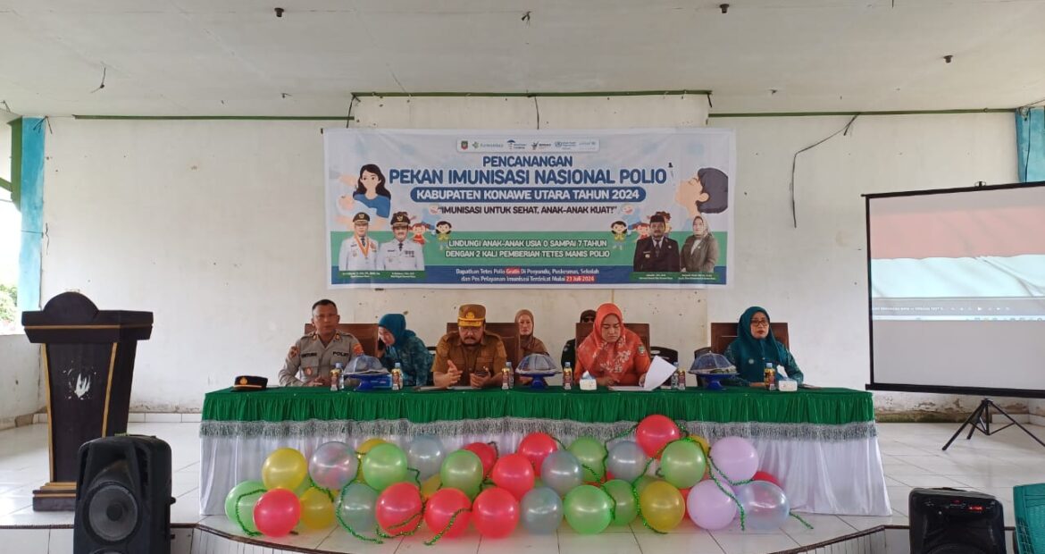 Pencanangan PIN Polio 2024 di Kabupaten Konawe Utara